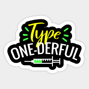 Diabetes type one Sticker